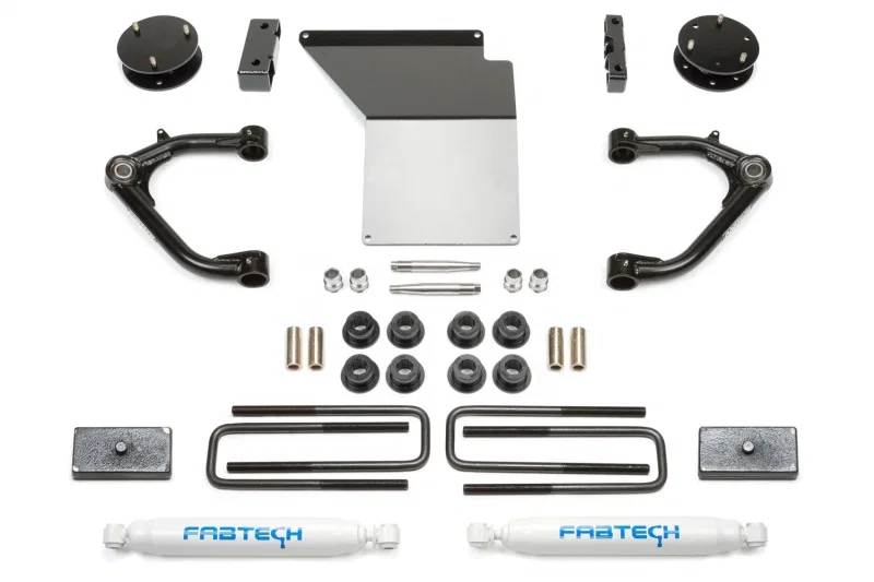 Fabtech FTS21135, 07-18 GM K1500 4in Uniball UCA System w/Rear Perf. Shocks
