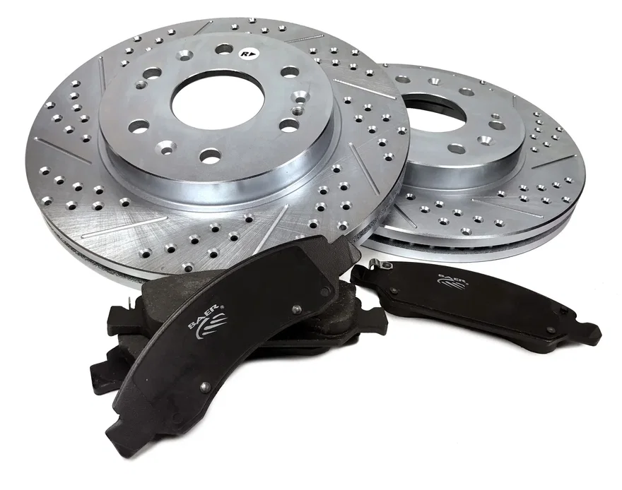 Brakes Claw Rotor and Pad Combo Kit, Rear for 2007-2018 Toyota Sequoia and Tundra