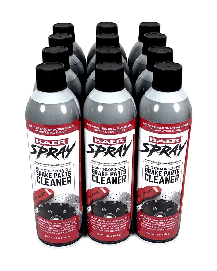 Baer Brake Systems 6110029, Spray Brake Cleaner Non-Chlorinated, Technical Grade, 13oz (369g) Case (12)