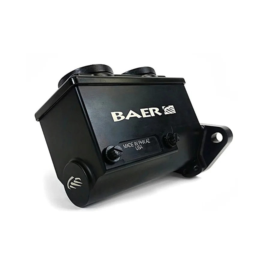 Baer Brake Systems 6801272LP, ReMaster Master Cylinder 2-Bolt GM/Ford, Black Anodized Finish, Left Port, 0.9375" (15/16") Bore