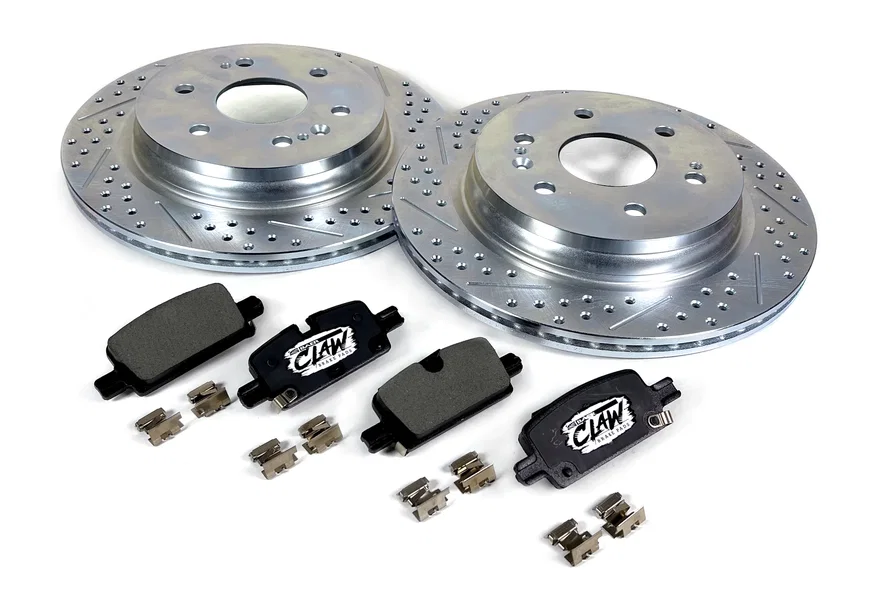 Brakes Claw Rotor and Pad Combo Kit, Rear for Chevrolet, GMC and Cadillac