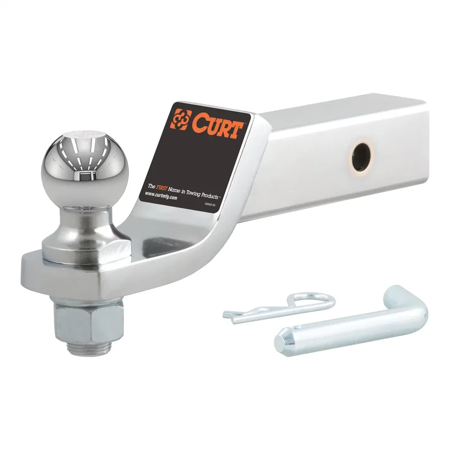 CURT 45293, Loaded Ball Mount with 1-7/8in. Ball (2in. Shank; 7;500 lbs.; 2in. Drop)