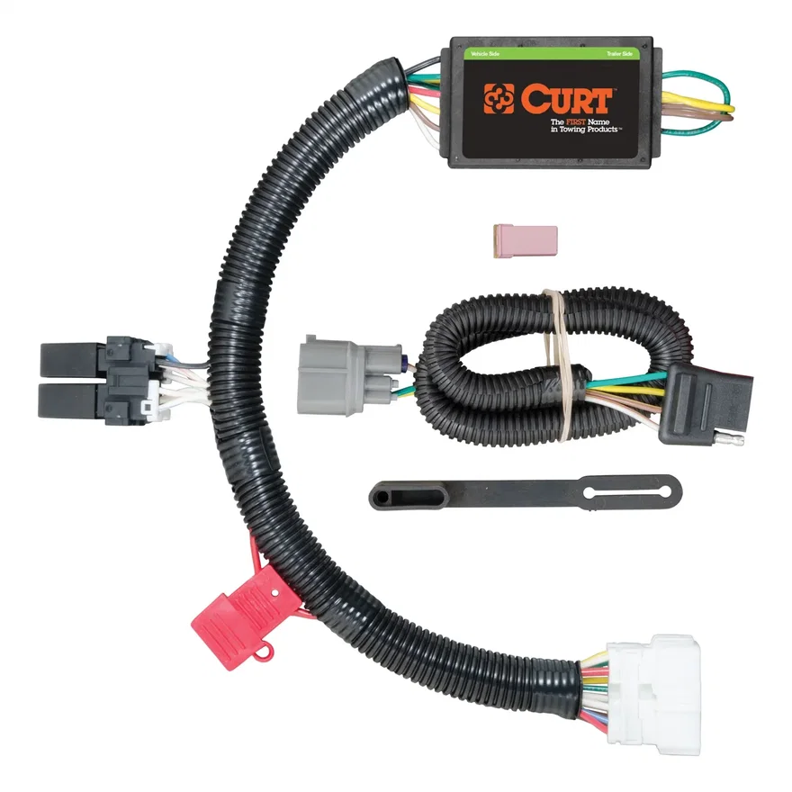 CURT 56170, Custom Wiring Connector; 4-Way Flat Output; Select Honda Pilot