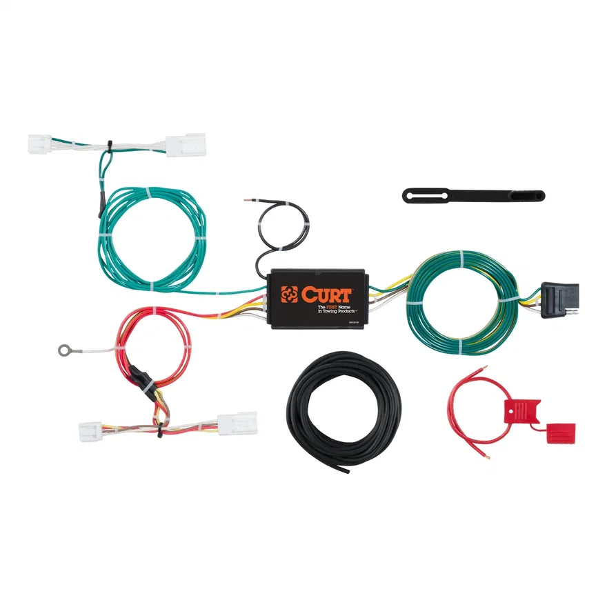 CURT 56268, Custom Wiring Harness; 4-Way Flat Output; Select Lexus NX200t; NX300; NX300h