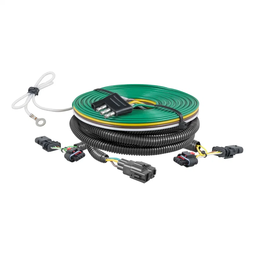 CURT 58908, Custom Towed-Vehicle RV Wiring Harness; Select Buick Enclave; GMC Acadia