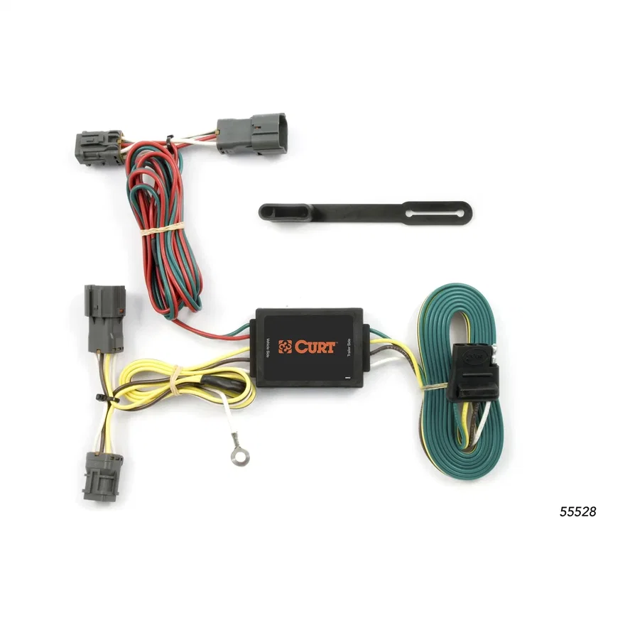 CURT 55528, Custom Wiring Harness; 4-Way Flat Output; Select Hyundai Tucson