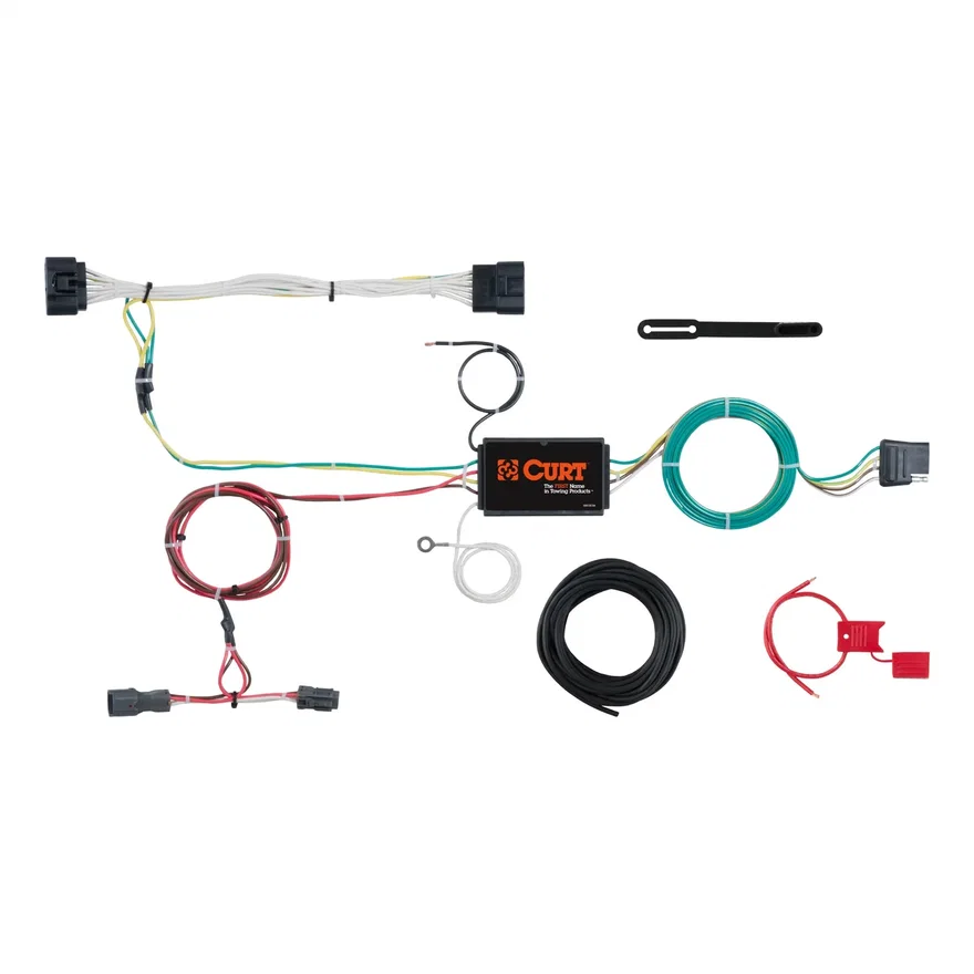 CURT 56251, Custom Wiring Harness; 4-Way Flat Output; Select Kia Sportage