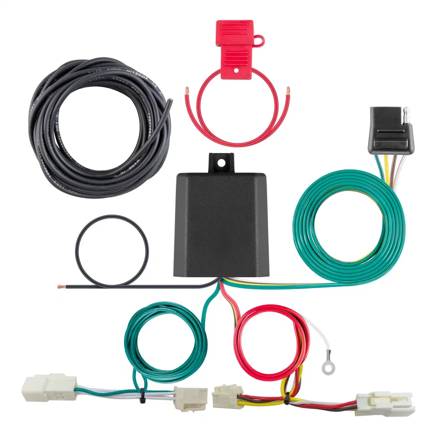 CURT 56454, Custom Wiring Harness; 4-Way Flat Output; Select Toyota Corolla