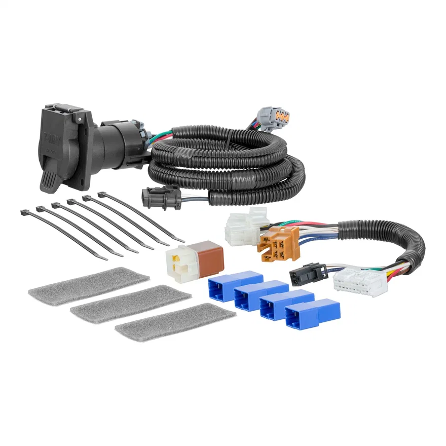 CURT 56357, Custom Wiring Connector; 7-Way RV Blade; Select Nissan Pathfinder; Infiniti QX60