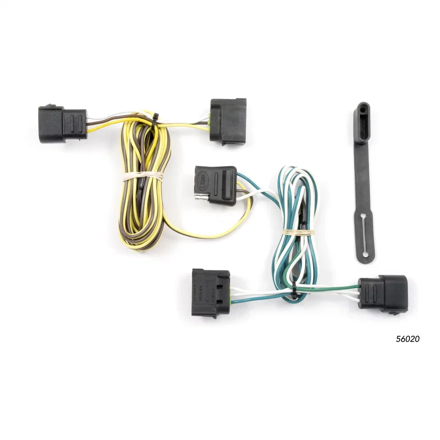 CURT 56020, Custom Wiring; 4-Way Flat Output; Select Ford E-150; E-250; E-350 Super Duty