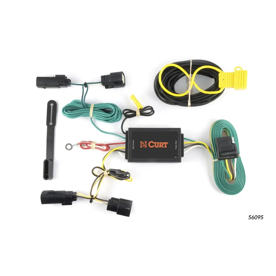 CURT 56095, Custom Wiring Harness; 4-Way Flat Output; Select Lincoln MKT
