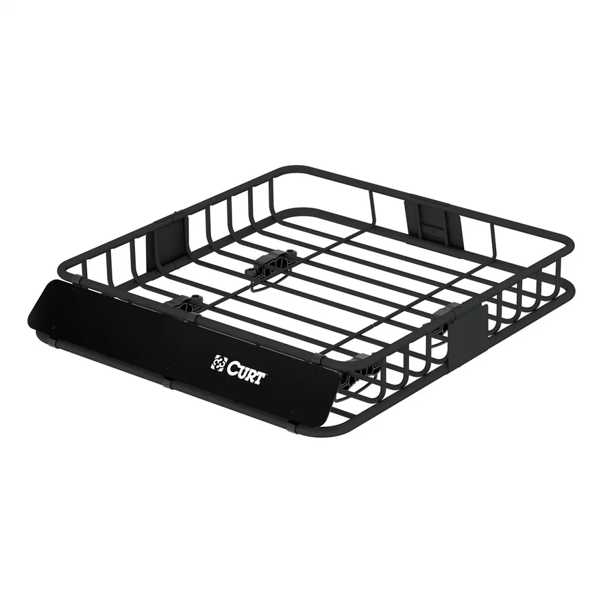 CURT 18115, 42in. x 37in. Black Steel Roof Rack Cargo Carrier