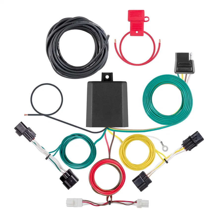 CURT 56504, Custom Wiring Harness; 4-Way Flat Output; Select Hyundai Kona