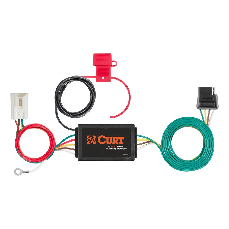 CURT 56412, Custom Wiring Connector; 4-Way Flat Connector; Select Mitsubishi Outlander PHEV