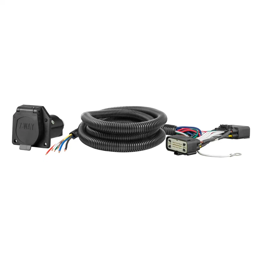 CURT 56306, Custom Wiring; 7-Way RV Blade Output; Select Ford Explorer; Police Interceptor