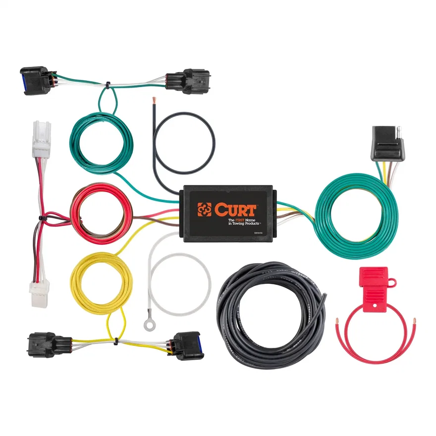 CURT 56409, Custom Wiring Harness; 4-Way Flat Output; Select Hyundai Kona