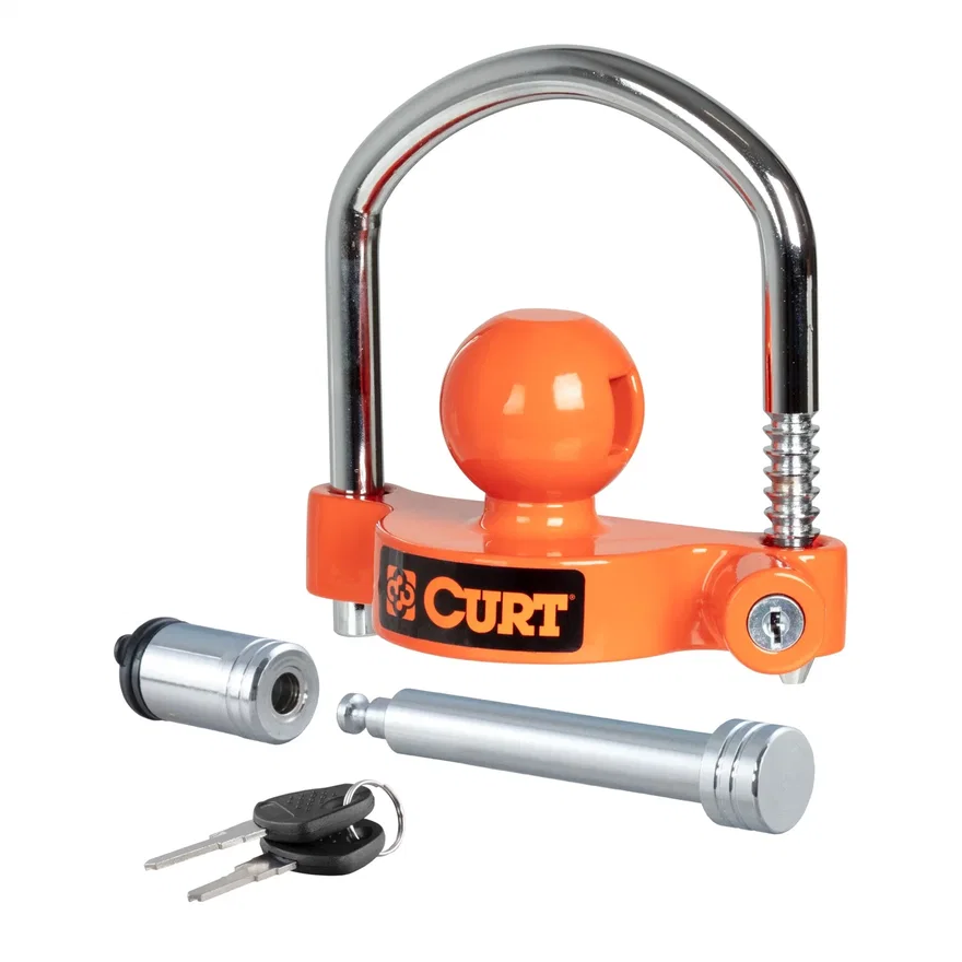 CURT 23092, Hitch/Coupler Lock Set; 2in. or 2-1/2in. Receivers; 1-7/8in. to 2-5/16in. Couple