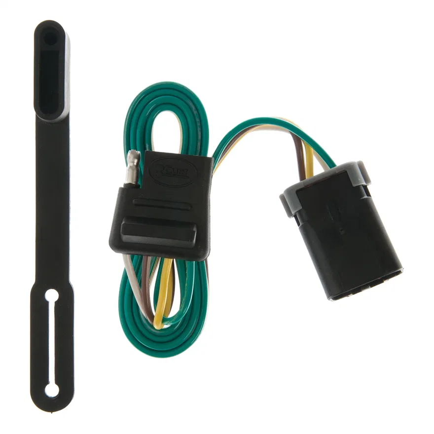 CURT 55368, Custom Wiring Connector; 4-Way Flat; Select Dodge Ram 1500; 2500; 3500 Van