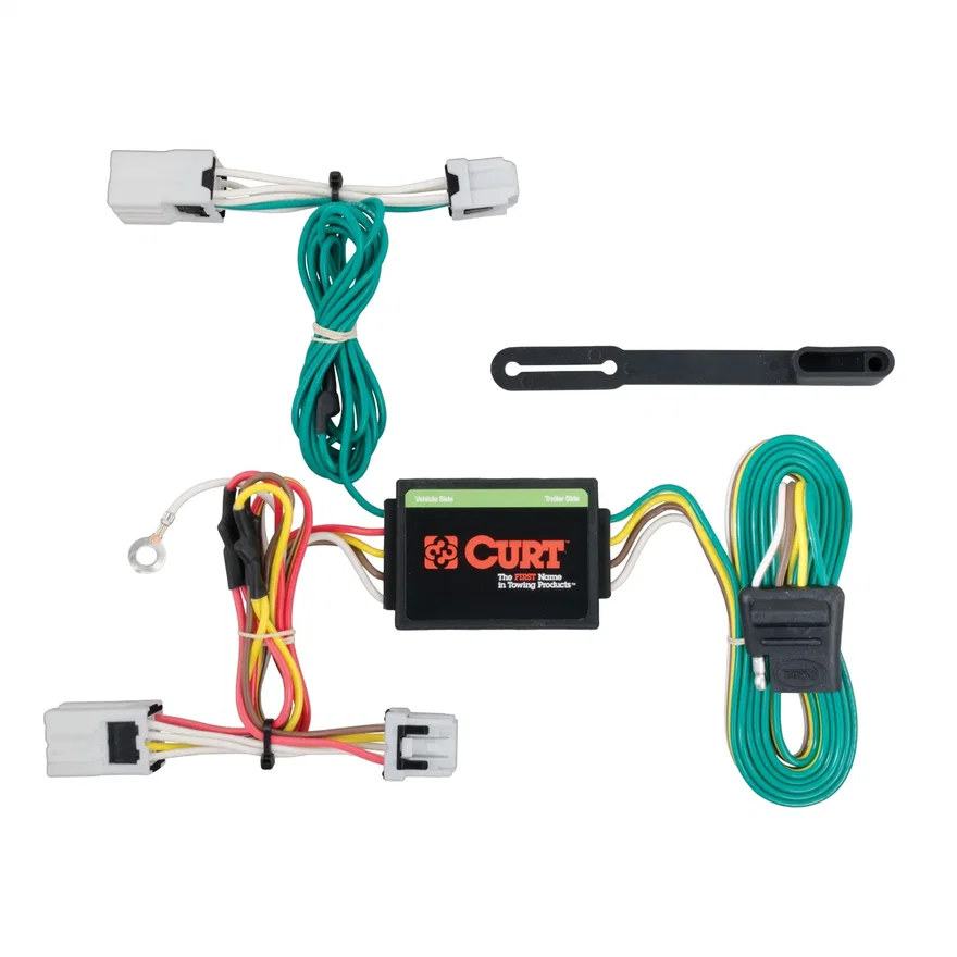 CURT 56206, Custom Wiring Harness; 4-Way Flat Output; Select Nissan Versa Note