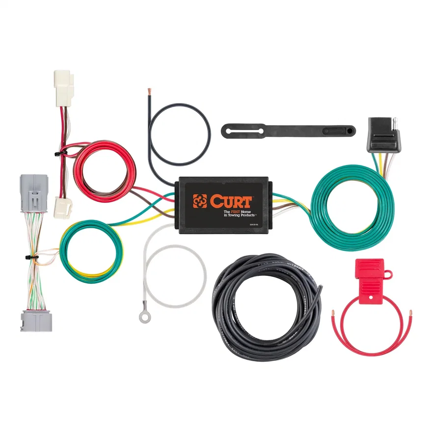 CURT 56371, Custom Wiring Harness; 4-Way Flat Output; Select Toyota Prius Prime