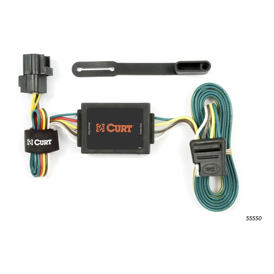 CURT 55550, Custom Wiring Connector; 4-Way Flat Output; Select Kia Sorento