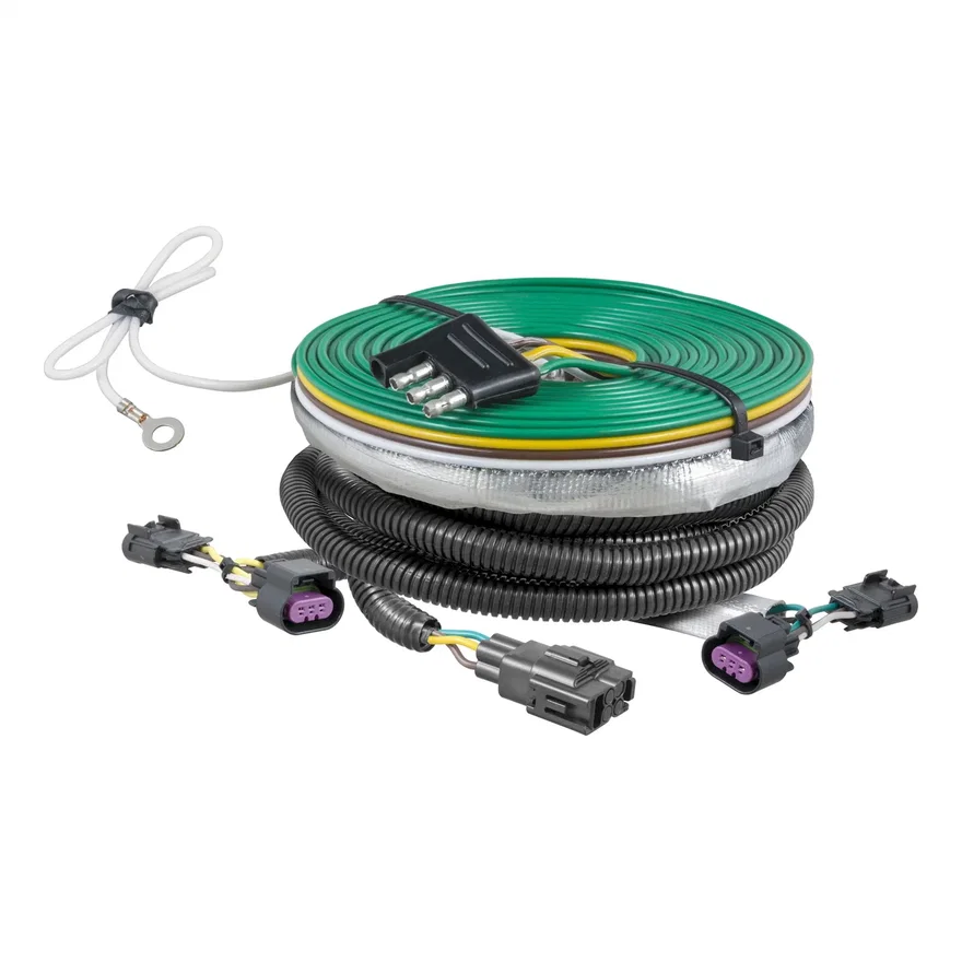 CURT 58932, Custom Towed-Vehicle RV Wiring; Select Buick Enclave; Chevrolet Malibu; Traverse