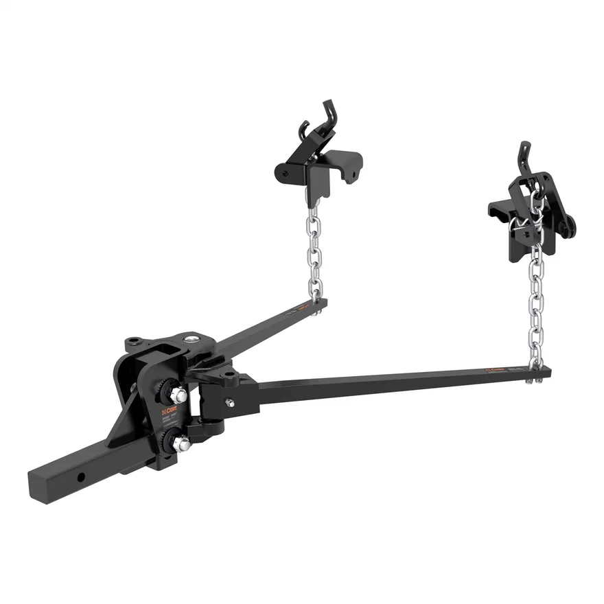 CURT 17333, Short Trunnion Bar Weight Distribution Hitch (10K-15K lbs.; 28-3/8in. Bars)