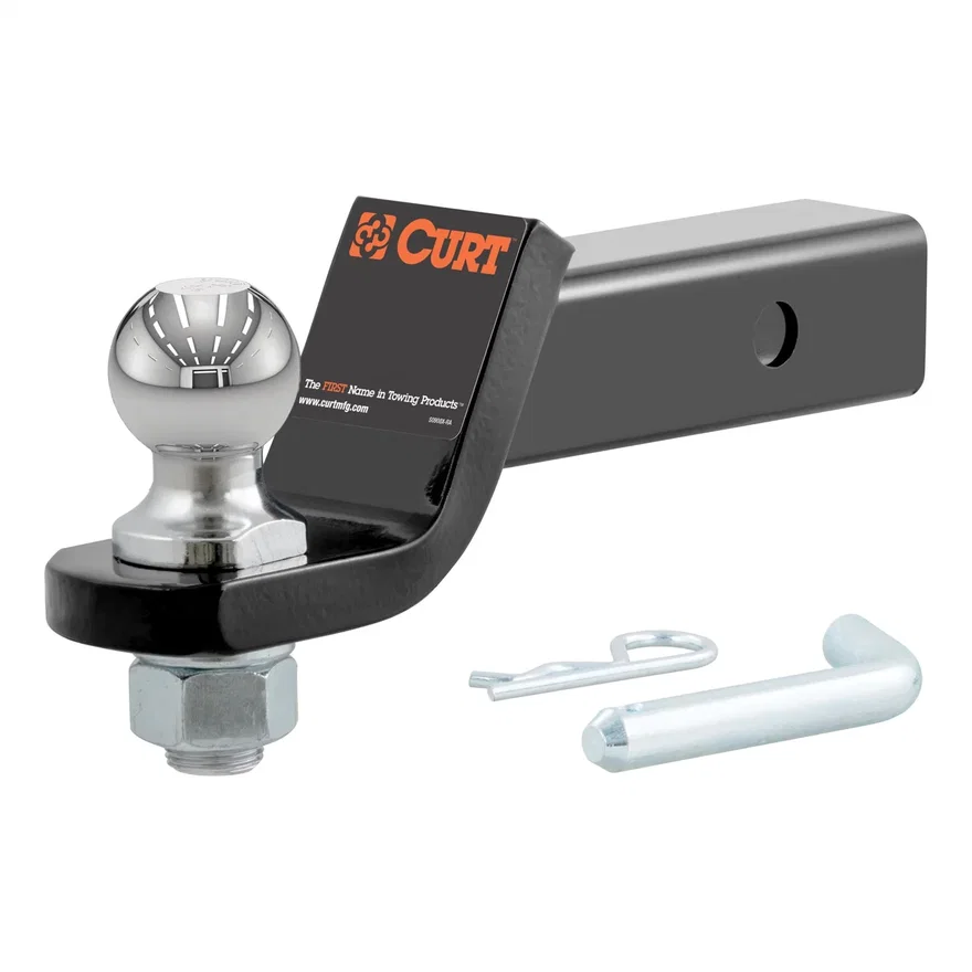 CURT 45034, Loaded Ball Mount with 1-7/8in. Ball (2in. Shank; 3;500 lbs.; 2in. Drop)