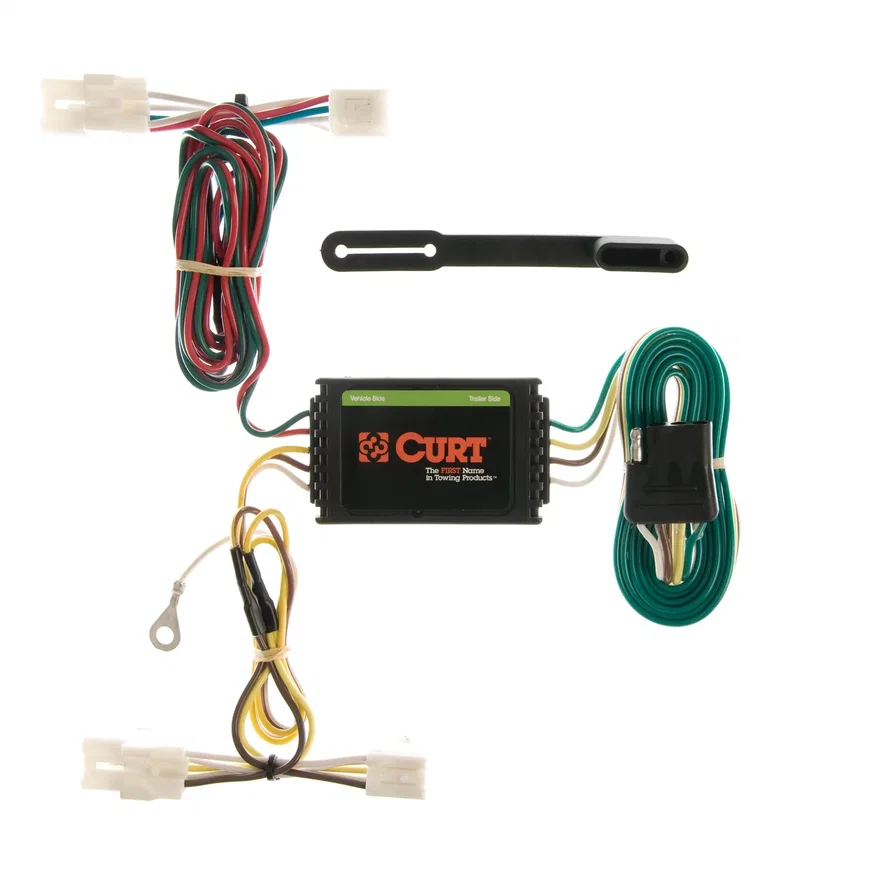 CURT 55309, Custom Wiring Harness; 4-Way Flat Output; Select Kia Sedona Van