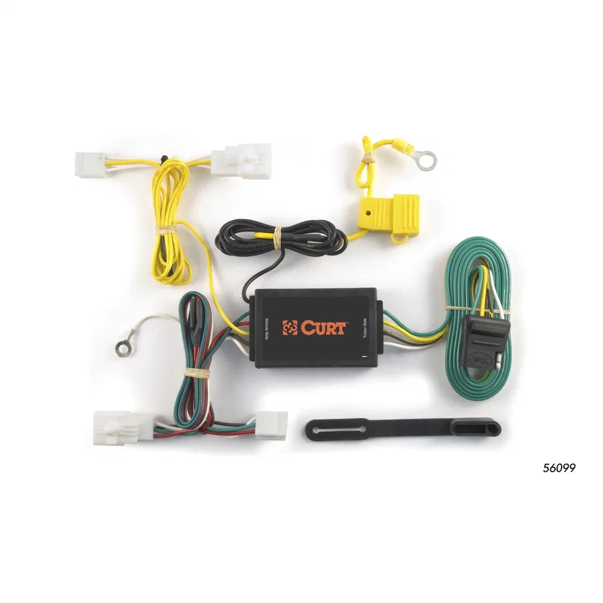 CURT 56099, Custom Wiring Harness; 4-Way Flat Output; Select Lexus HS250h; CT200h