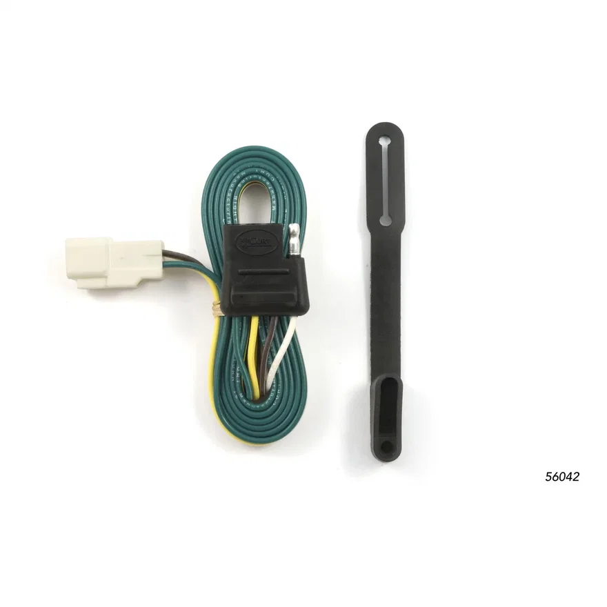 CURT 56042, Custom 4-Flat; Select Toyota Highlander; OEM Tow Package Required