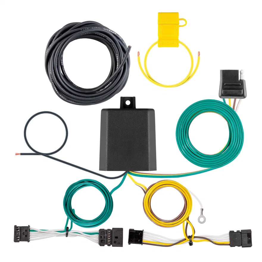 CURT 56557, Custom Wiring Harness; 4-Way Flat Output; Select BMW X4