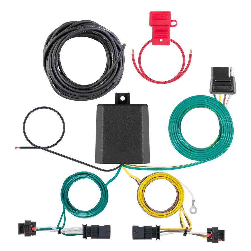 CURT 56472, Custom Wiring Harness; 4-Way Flat Output; Select Jeep Compass