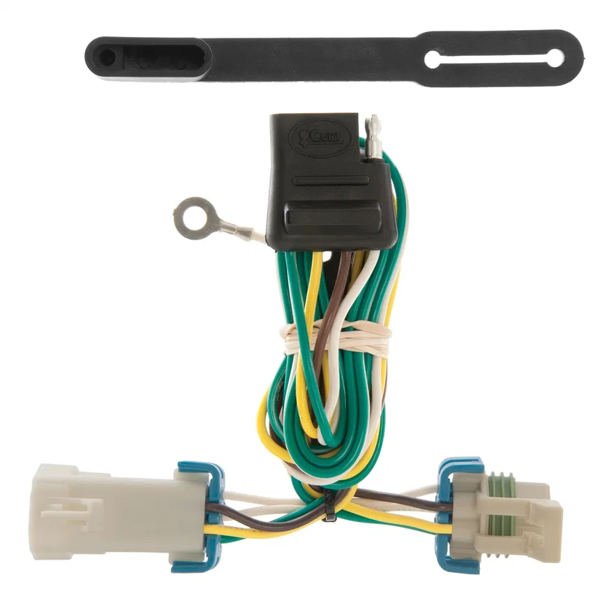 CURT 55359, Custom Wiring; 4-Way Flat; Select Chevrolet S-10; GMC Sonoma; Isuzu Hombre