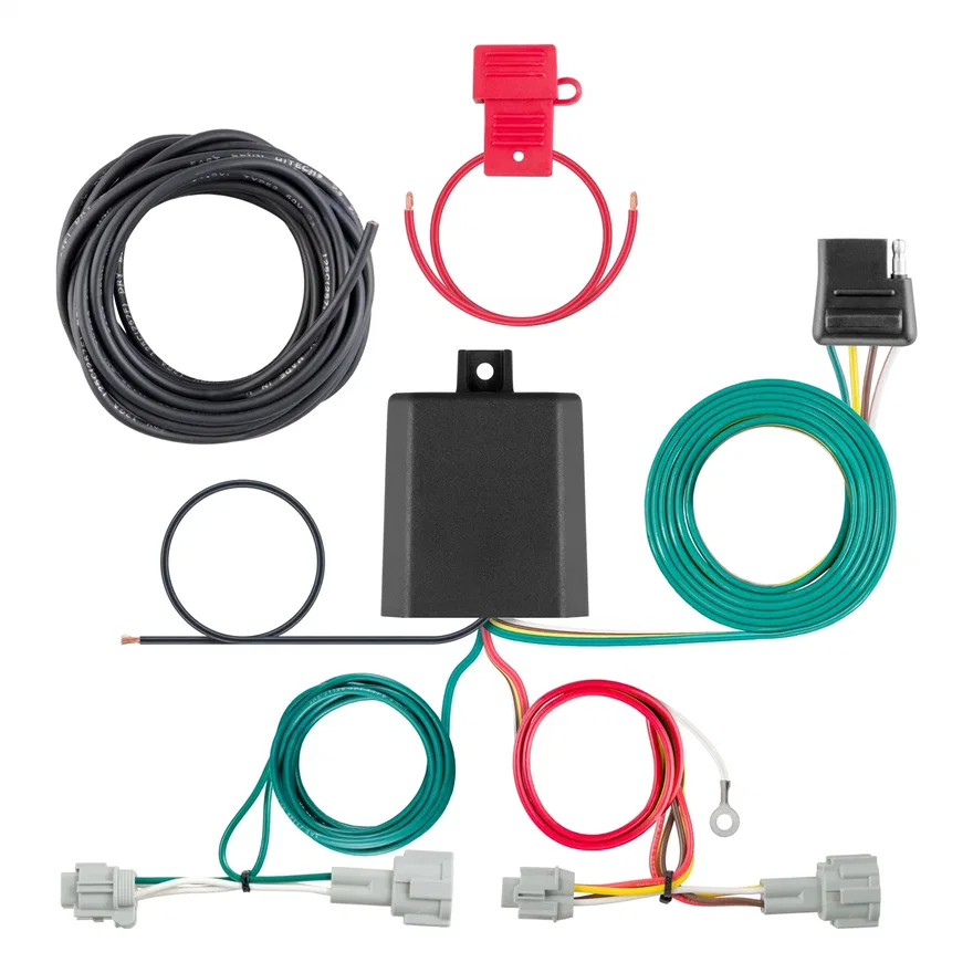 CURT 56342, Custom Wiring Harness; 4-Way Flat Output; Select Nissan Quest