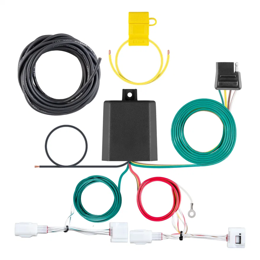 CURT 56435, Custom Wiring Harness; 4-Way Flat Output; Select Mazda 3