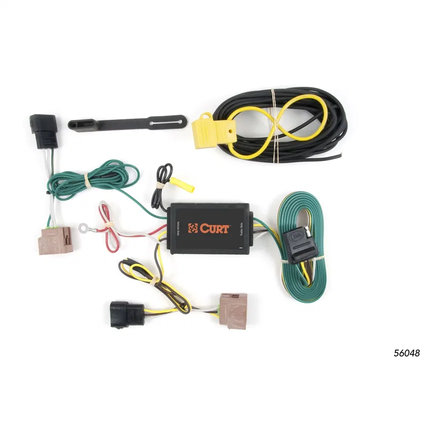 CURT 56048, Custom Wiring Harness; 4-Way Flat Output; Select Ford Fusion