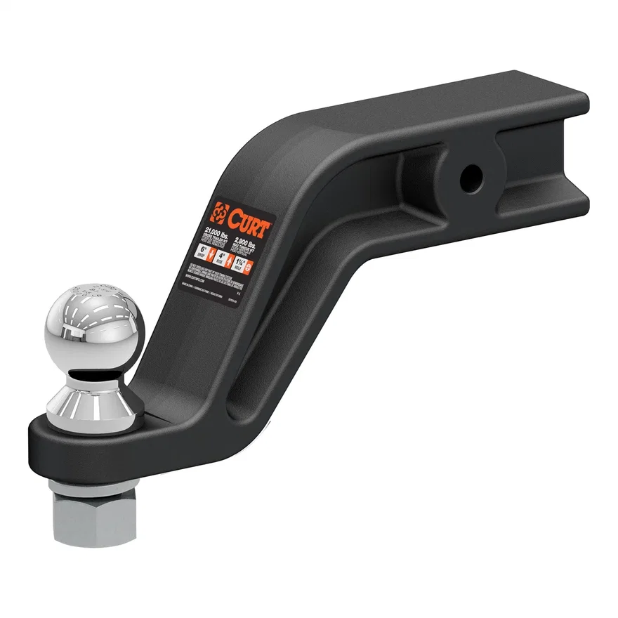 CURT 45376, Loaded Forged Ball Mount with 2-5/16in. Ball (3in. Shank; 20;000 lbs; 6in. Drop)