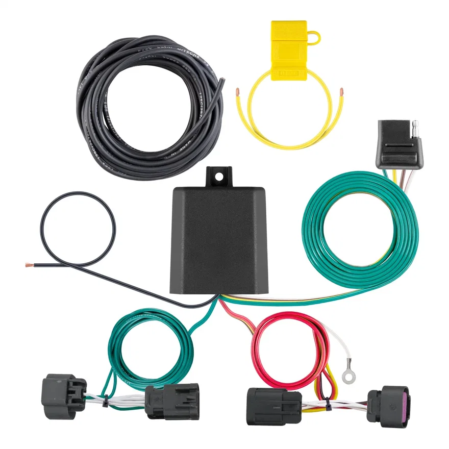 CURT 56478, Custom Wiring Harness; 4-Way Flat Output; Select Ram ProMaster 1500; 2500; 3500