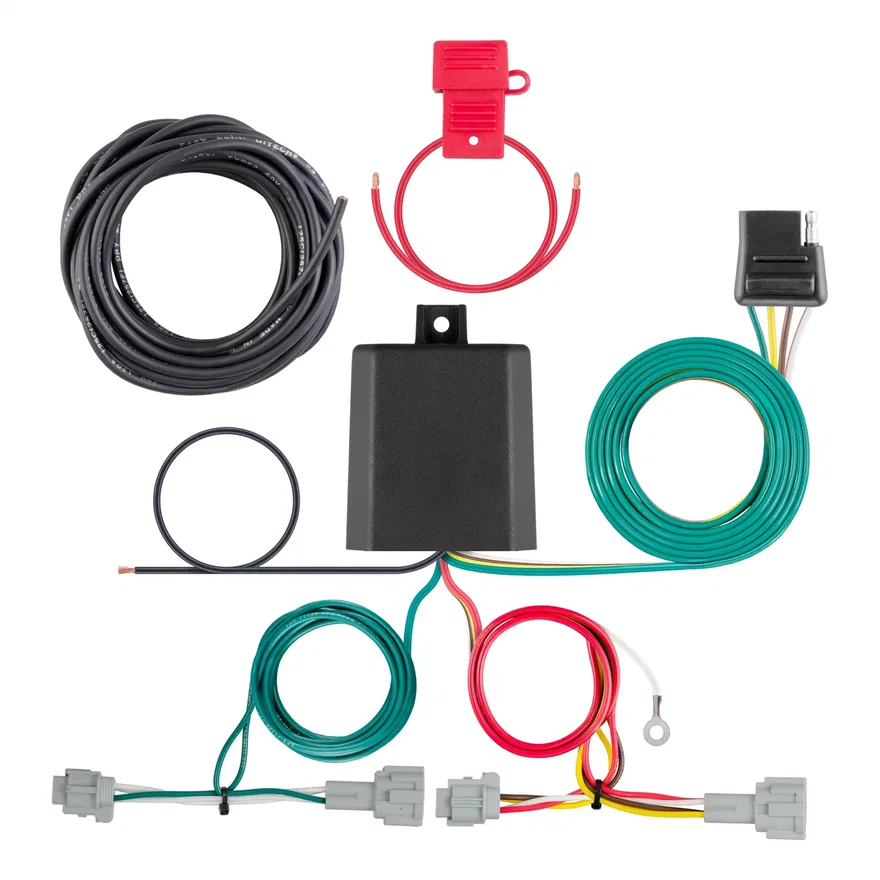 CURT 56397, Custom Wiring Harness; 4-Way Flat Output; Select Nissan Rogue Sport