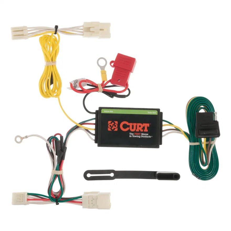 CURT 56156, Custom Wiring Harness; 4-Way Flat Output; Select Toyota Prius V