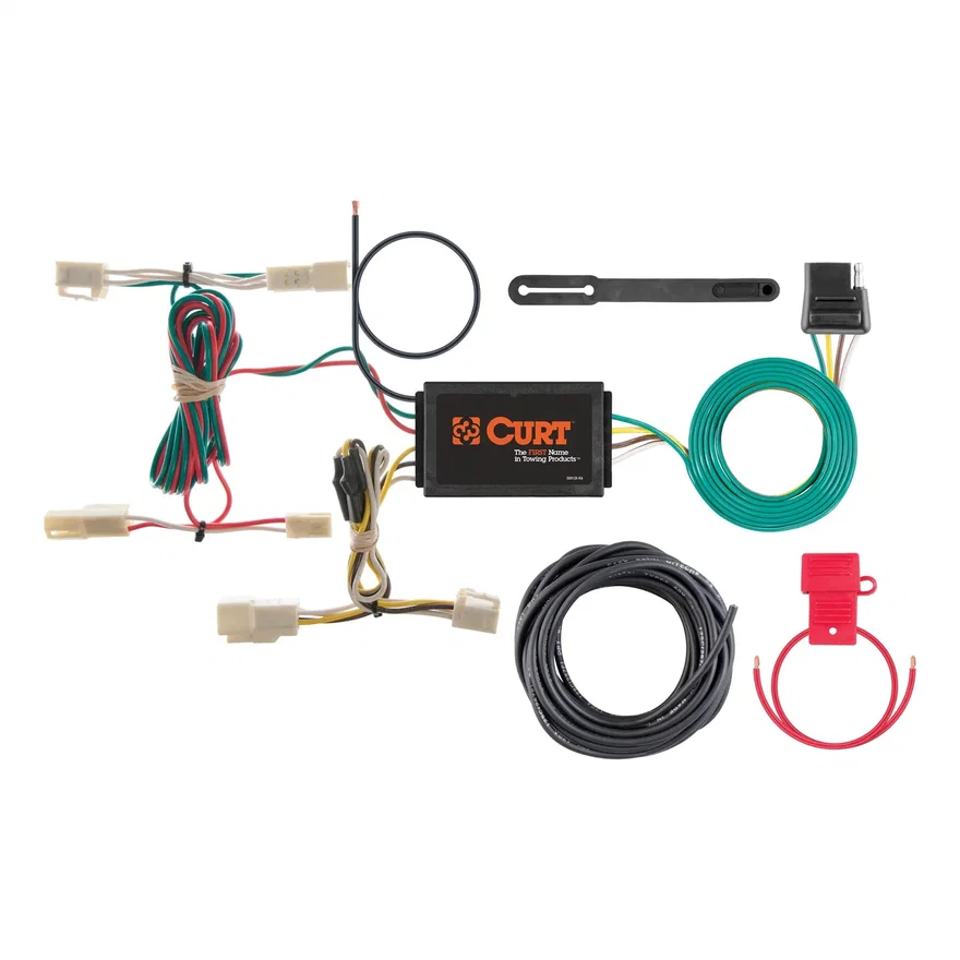 CURT 55563, Custom Wiring Harness; 4-Way Flat Output; Select Lexus RX330; RX350