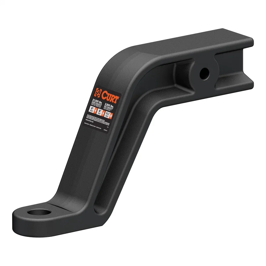 CURT 45432, Industrial Duty Forged Ball Mount (3in. Shank; 21;000 lbs.; 8in. Drop; 10-1/2in