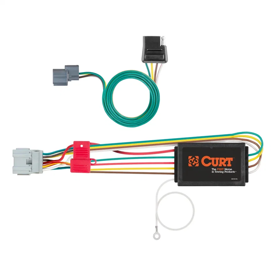 CURT 56029, Custom Wiring Connector; 4-Way Flat Output; Select Honda Element