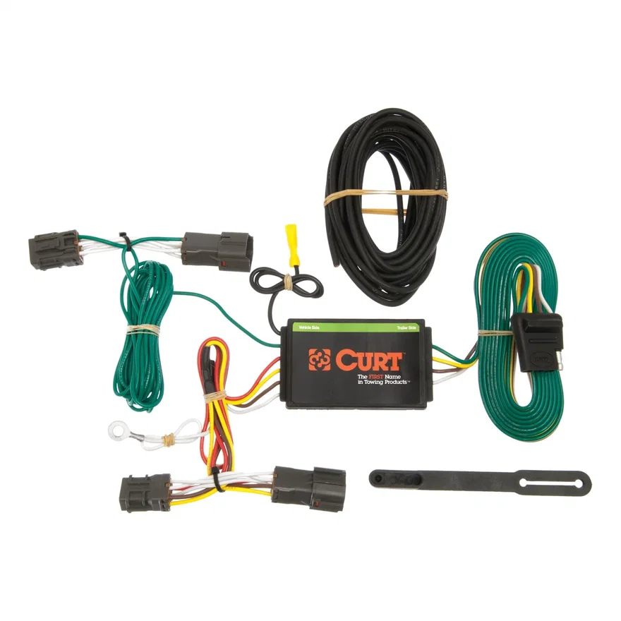 CURT 56153, Custom Wiring Harness; 4-Way Flat Output; Select Hyundai Veloster