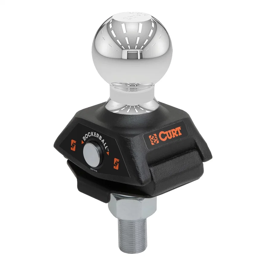 CURT 40246, RockerBall 2in. Cushion Hitch Trailer Ball (3/4in. Shank; 3;500 lbs; Packaged)