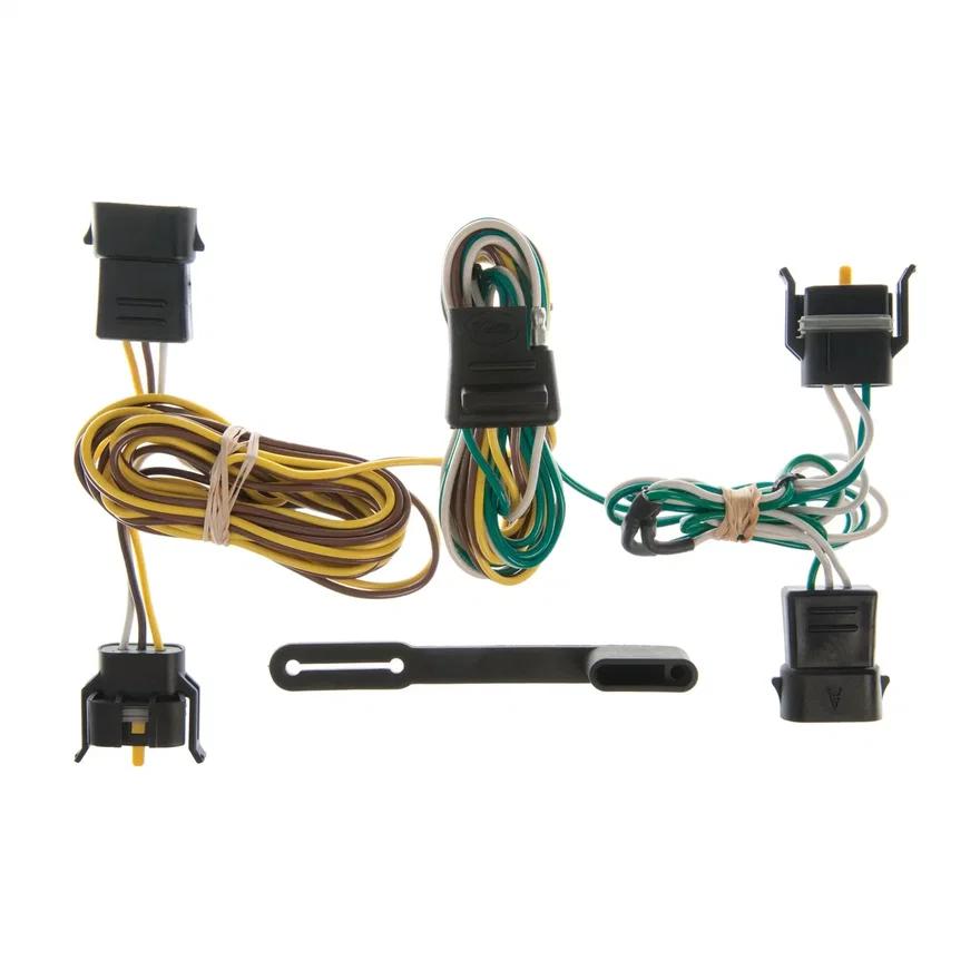 CURT 55344, Custom Wiring Harness; 4-Way Flat Output; Select Ford; Lincoln; Mercury Vehicles