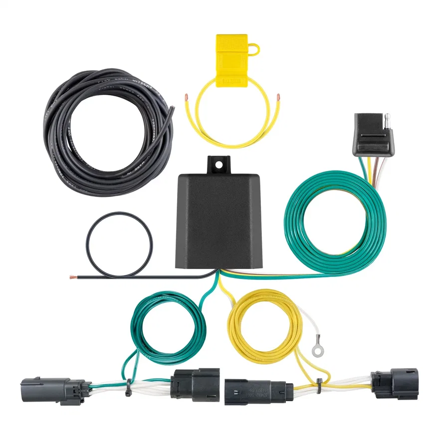 CURT 56351, Custom Wiring Harness; 4-Way Flat Output; Select Ford Fusion