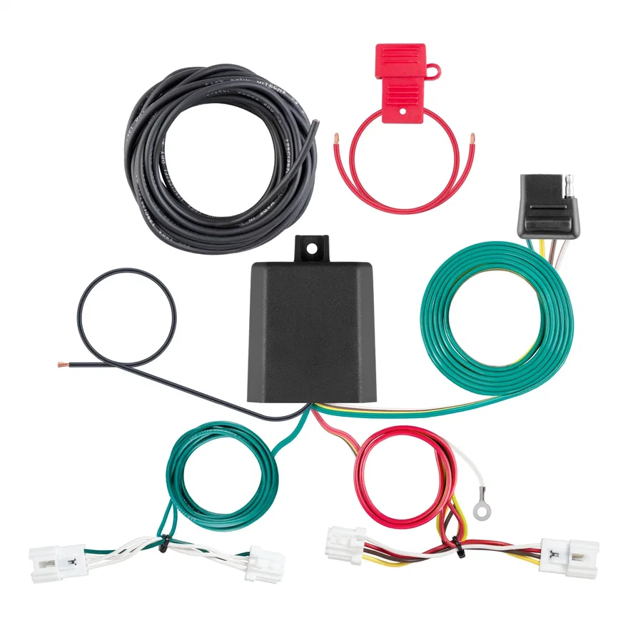 CURT 56500, Custom Wiring Harness; 4-Way Flat Output; Select Nissan Sentra
