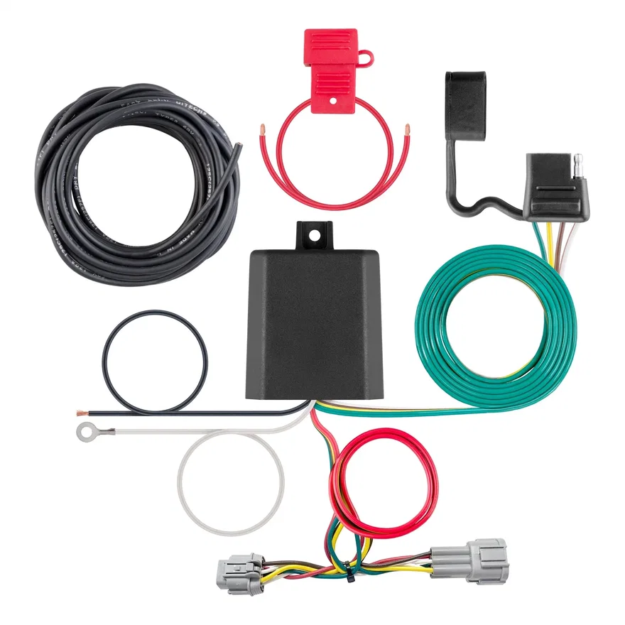 CURT 56423, Custom Wiring; 4-Way Flat; Select Nissan Frontier; Quest; Mercury Villager